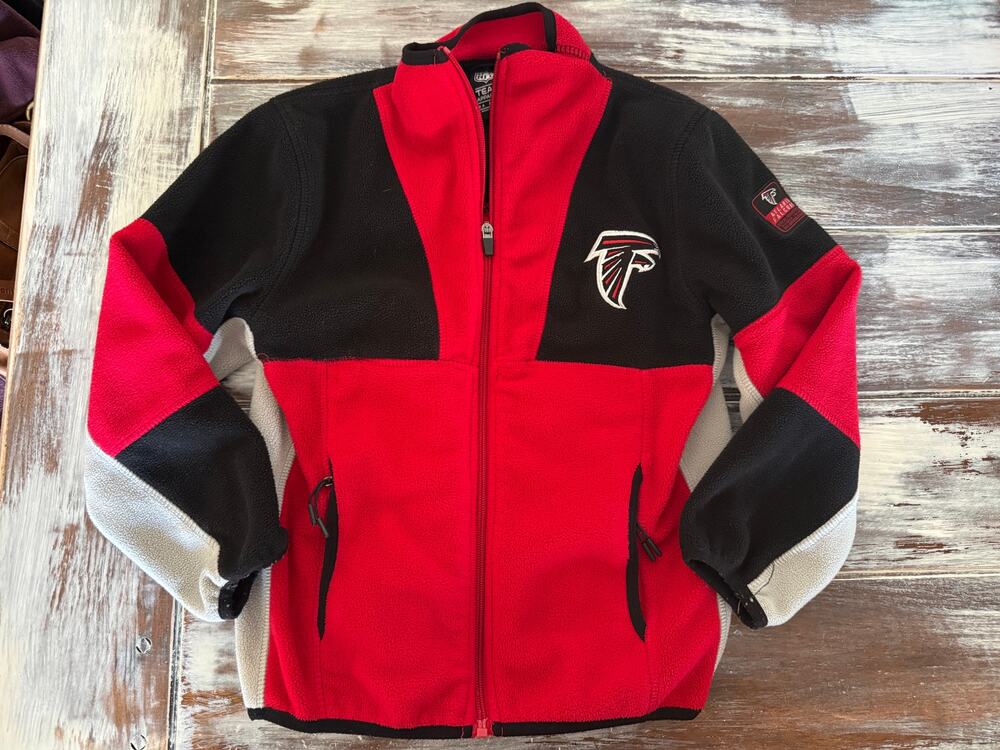 Atlanta Falcons NFL Team Apparel Kids Fleece Jacket Size Small